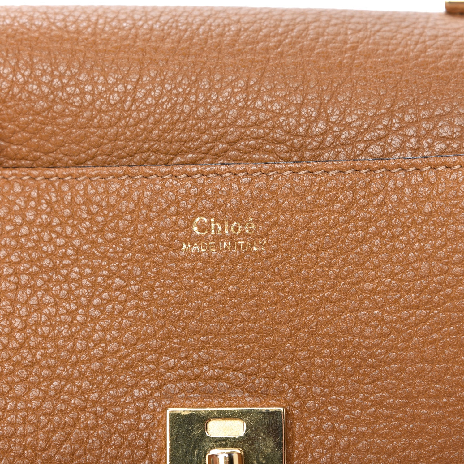 Chloe Grained Lambskin Drew Shoulder Bag Caramel 8 of 8