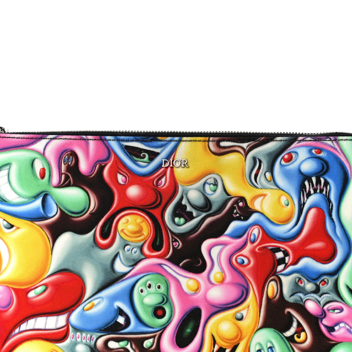 X KENNY SCHARF Nylon Zip Pouch Multicolor