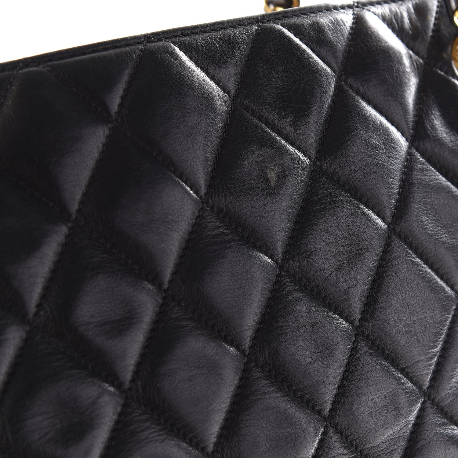 Chanel Lambskin Quilted Shopping Tote Black 12 of 12