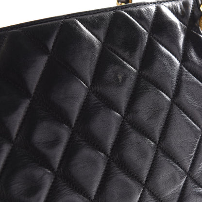Chanel Lambskin Quilted Shopping Tote Black 12 of 12