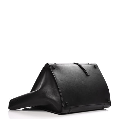Celine Supple Calfskin Medium Phantom Luggage Black 4 of 8
