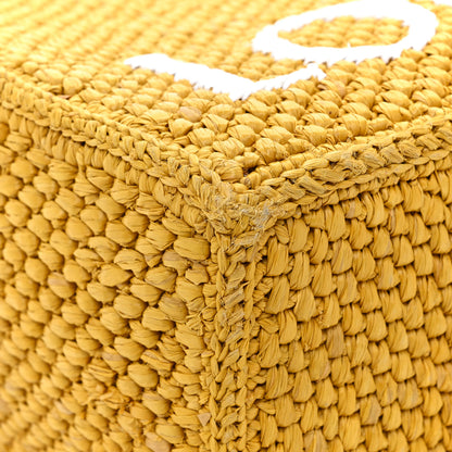 Loewe Raffia Small Paula's Ibiza Logo Tote Ochre 9 of 17