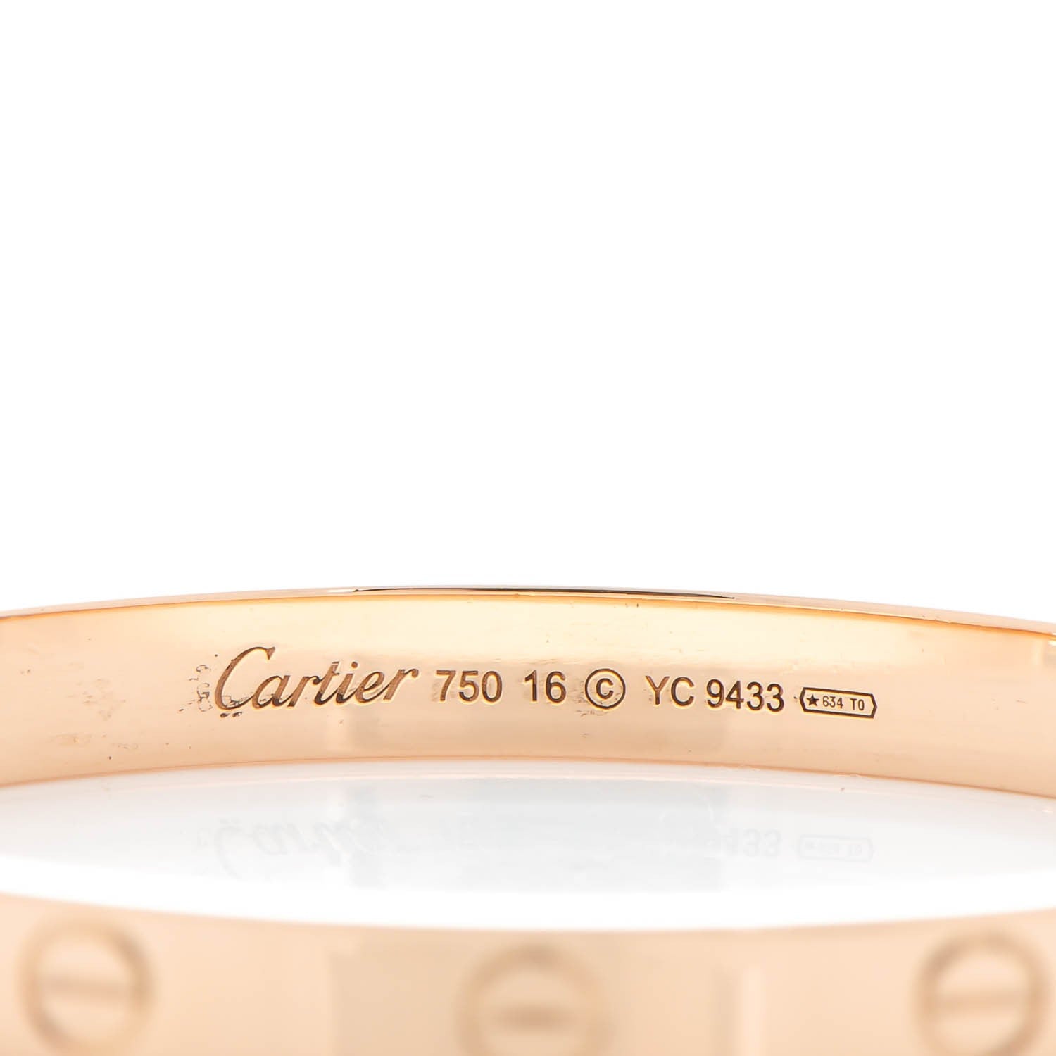 Cartier 18K Pink Gold LOVE Bracelet 16 3 of 5