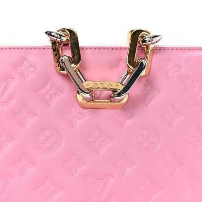 Louis Vuitton Lambskin Embossed Monogram Coussin PM Rose Bonbon 7 of 10