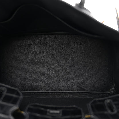 Hermes Togo Matte Alligator Birkin Touch 30 Black 5 of 11