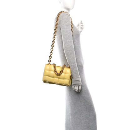 Bottega Veneta Lambskin Maxi Intreccio Padded Chain Cassette Crossbody Bag Corn 2 of 9
