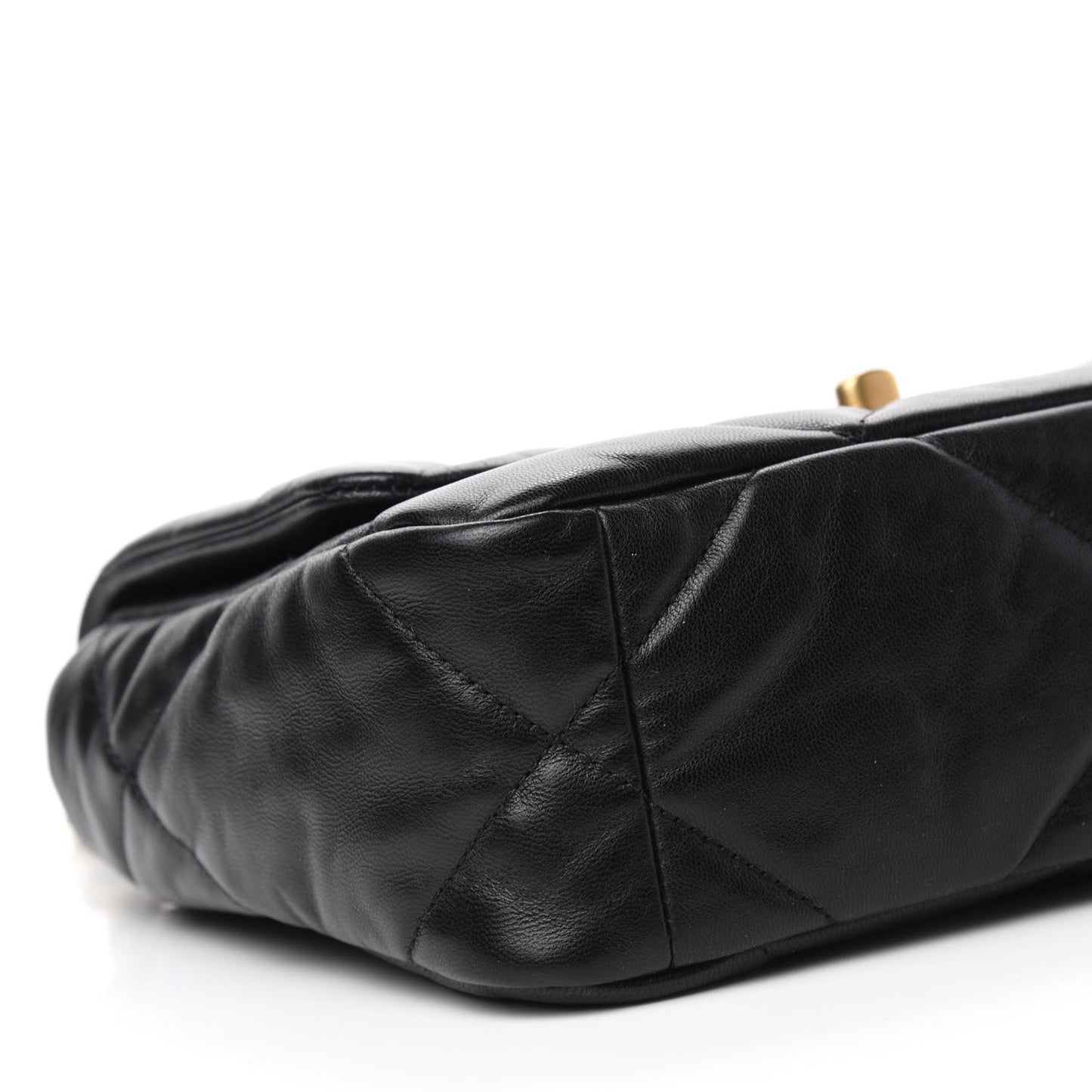 Goatskin Quilted Medium Chanel 19 Flap Black