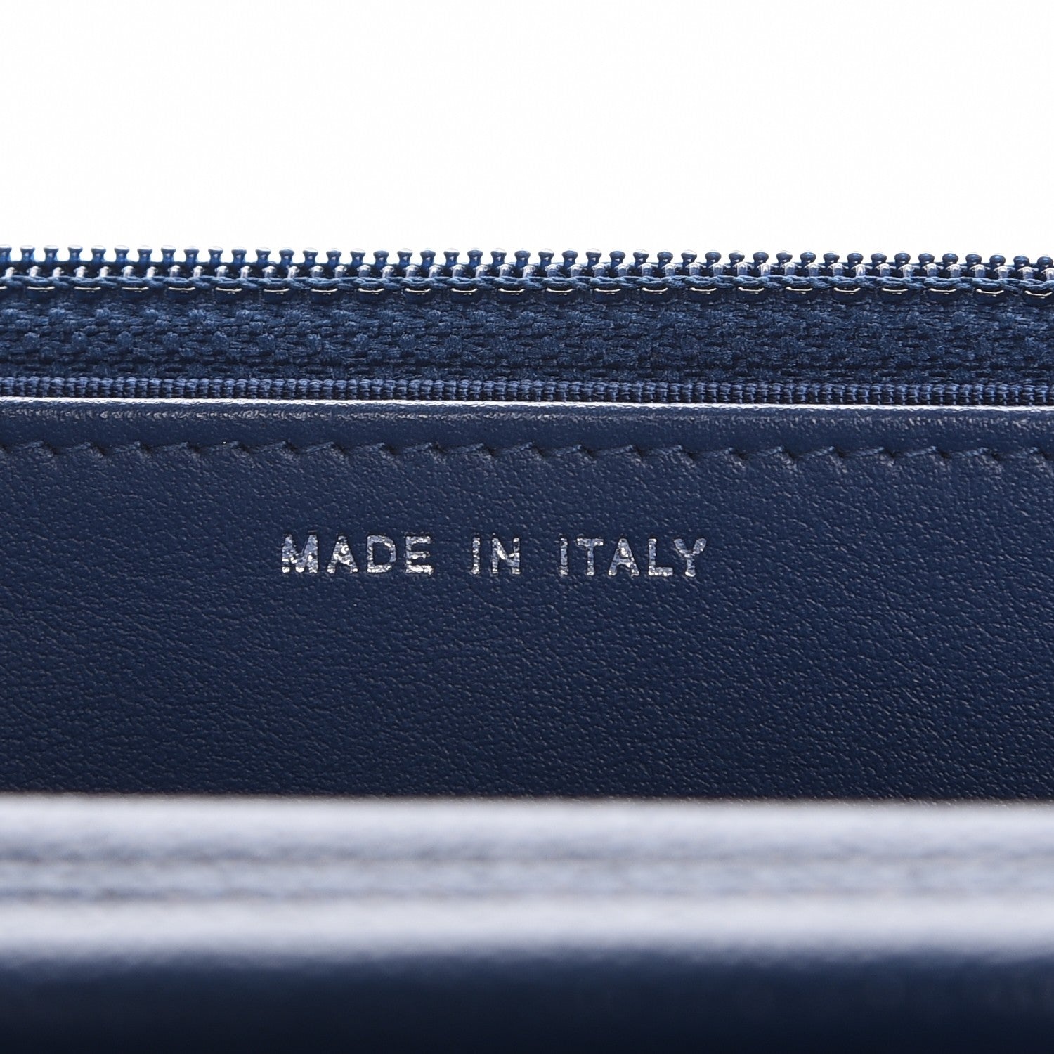 Chanel Caviar Chevron Wallet On Chain WOC Navy 7 of 9
