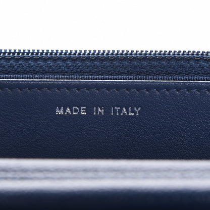 Chanel Caviar Chevron Wallet On Chain WOC Navy 7 of 9