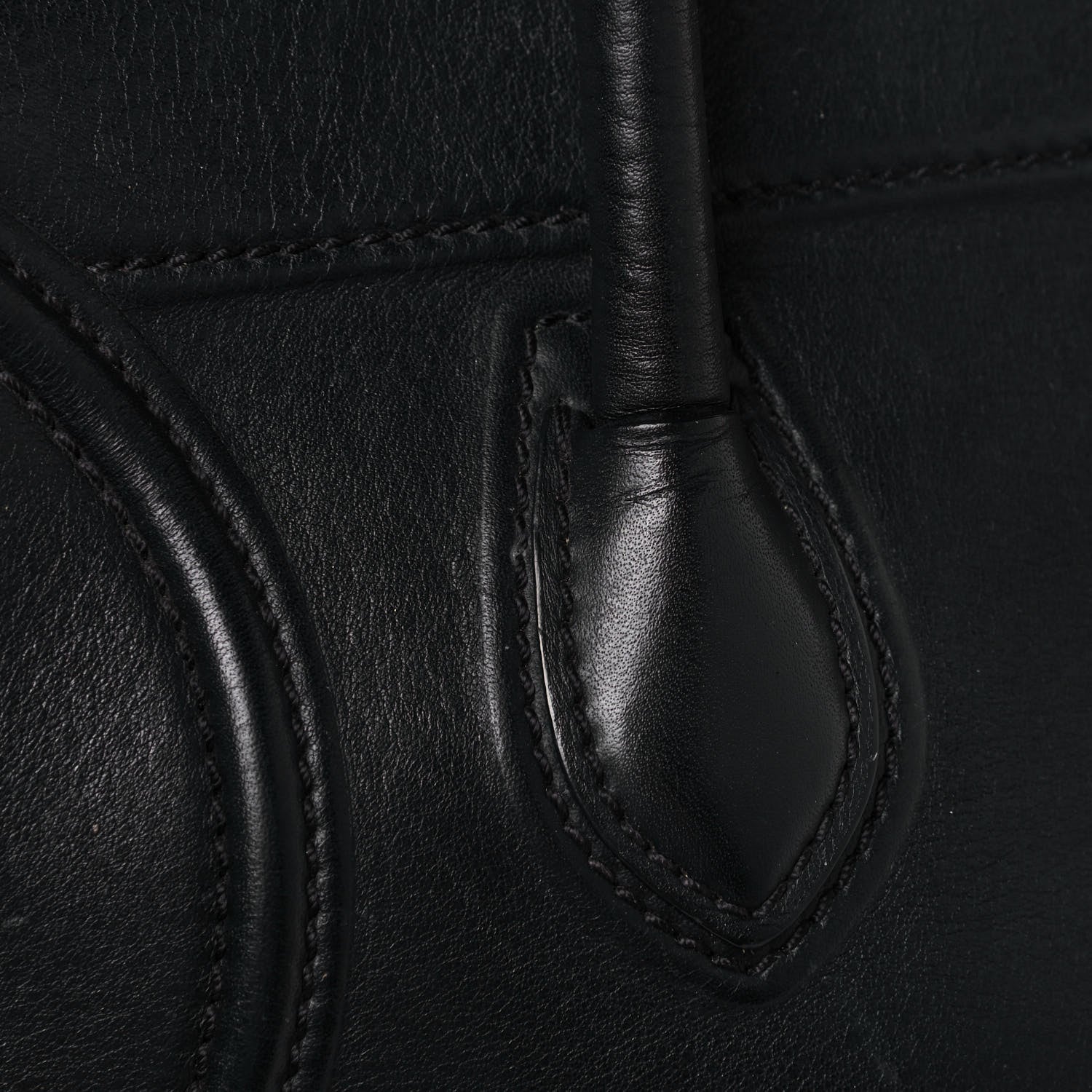 Celine Supple Calfskin Medium Phantom Luggage Black 10 of 12