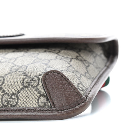 Gucci GG Supreme Monogram Neo Vintage Web Belt Bag Brown 7 of 9