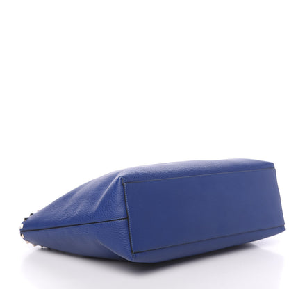 Valentino Garavani Grained Calfskin Rockstud Shoulder Tote Baltique 4 of 9