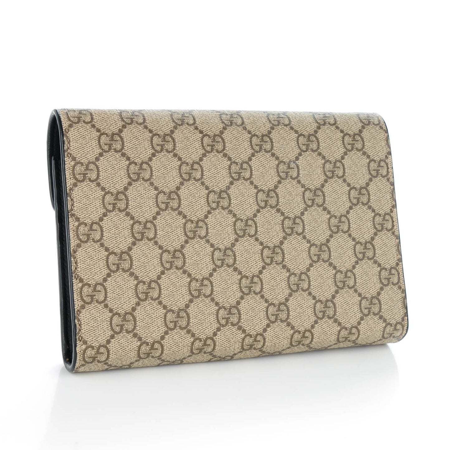 GG Supreme Monogram Mini Dionysus Chain Wallet Beige Black