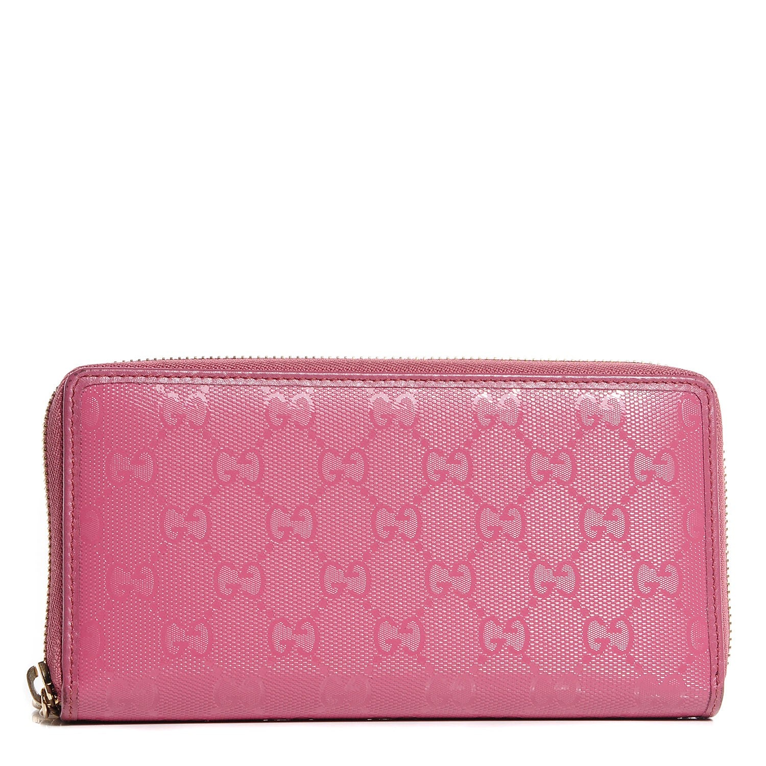 Gucci Imprime Monogram GG Pierce Zip Around Wallet Vintage Rose 1 of 8