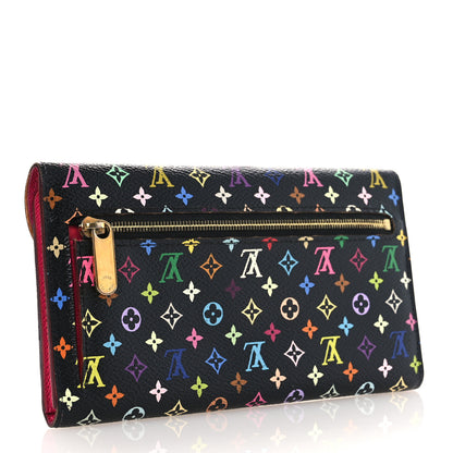 Louis Vuitton Monogram Multicolor Eugenie Wallet Black Grenade 3 of 10