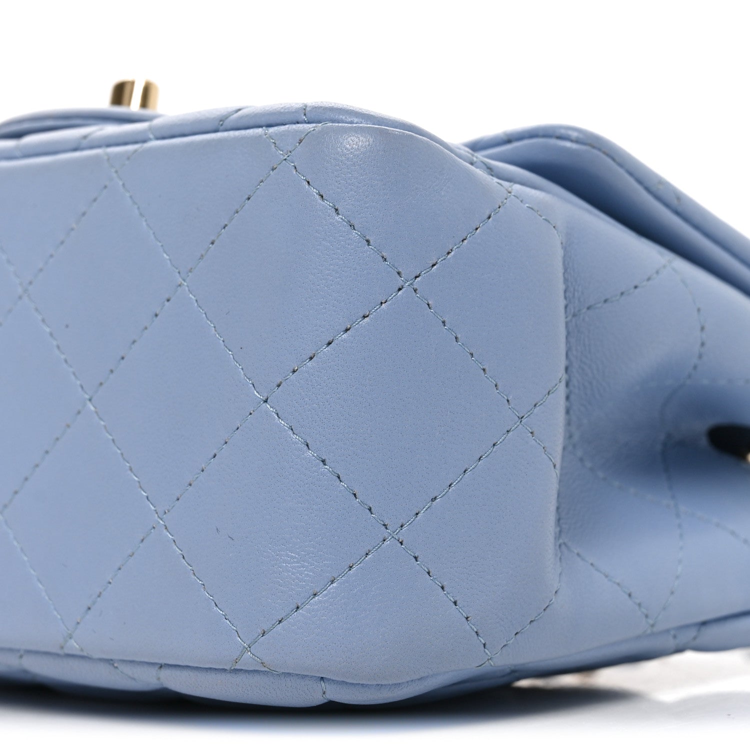 Chanel Lambskin Quilted Mini Square Flap Blue 10 of 10