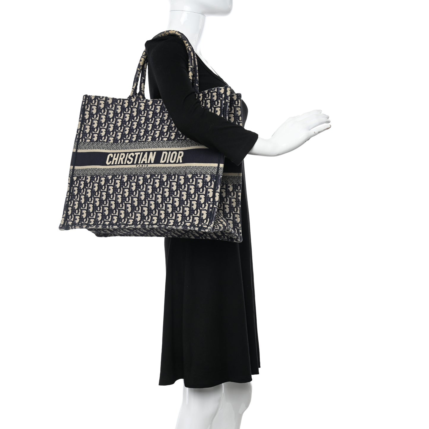 Oblique Book Tote Blue Multicolor