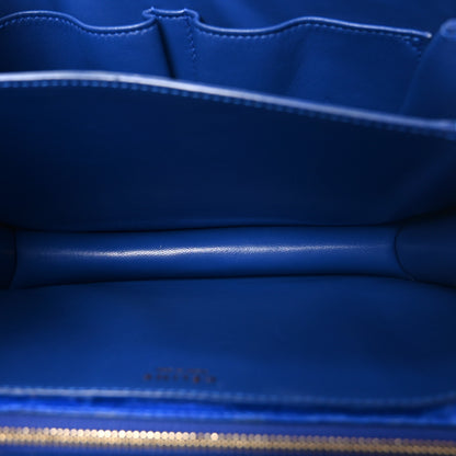 Celine Snakeskin Medium Classic Box Flap Blue 5 of 10