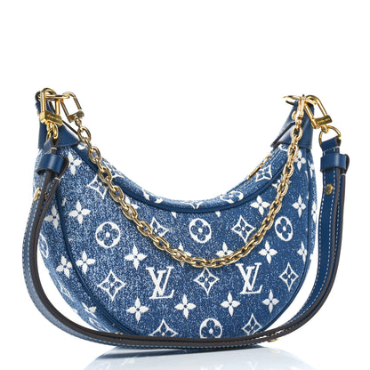 Louis Vuitton Monogram Jacquard Denim Loop Bleu 3 of 9