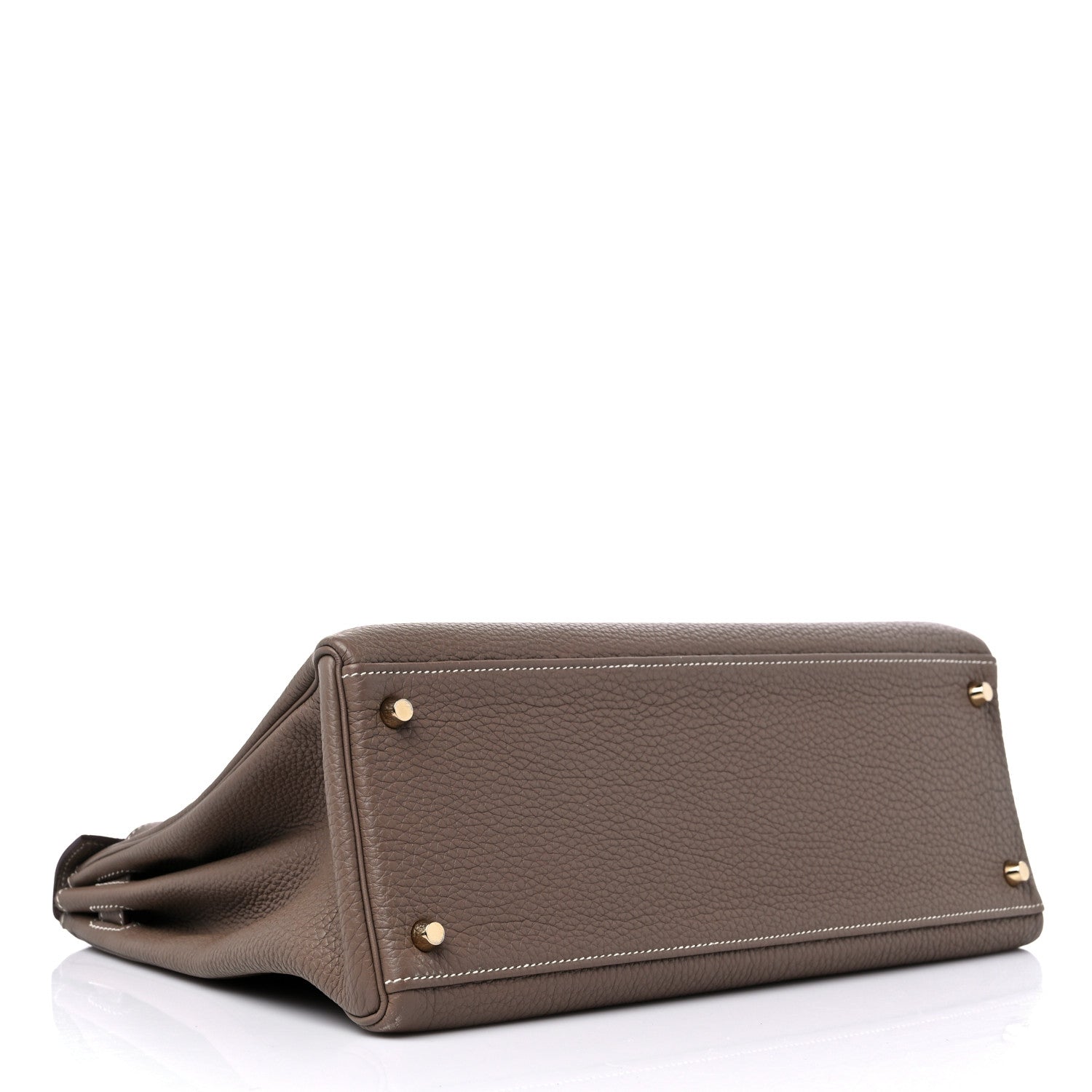 Hermes Togo Kelly Retourne 35 Etoupe 4 of 13