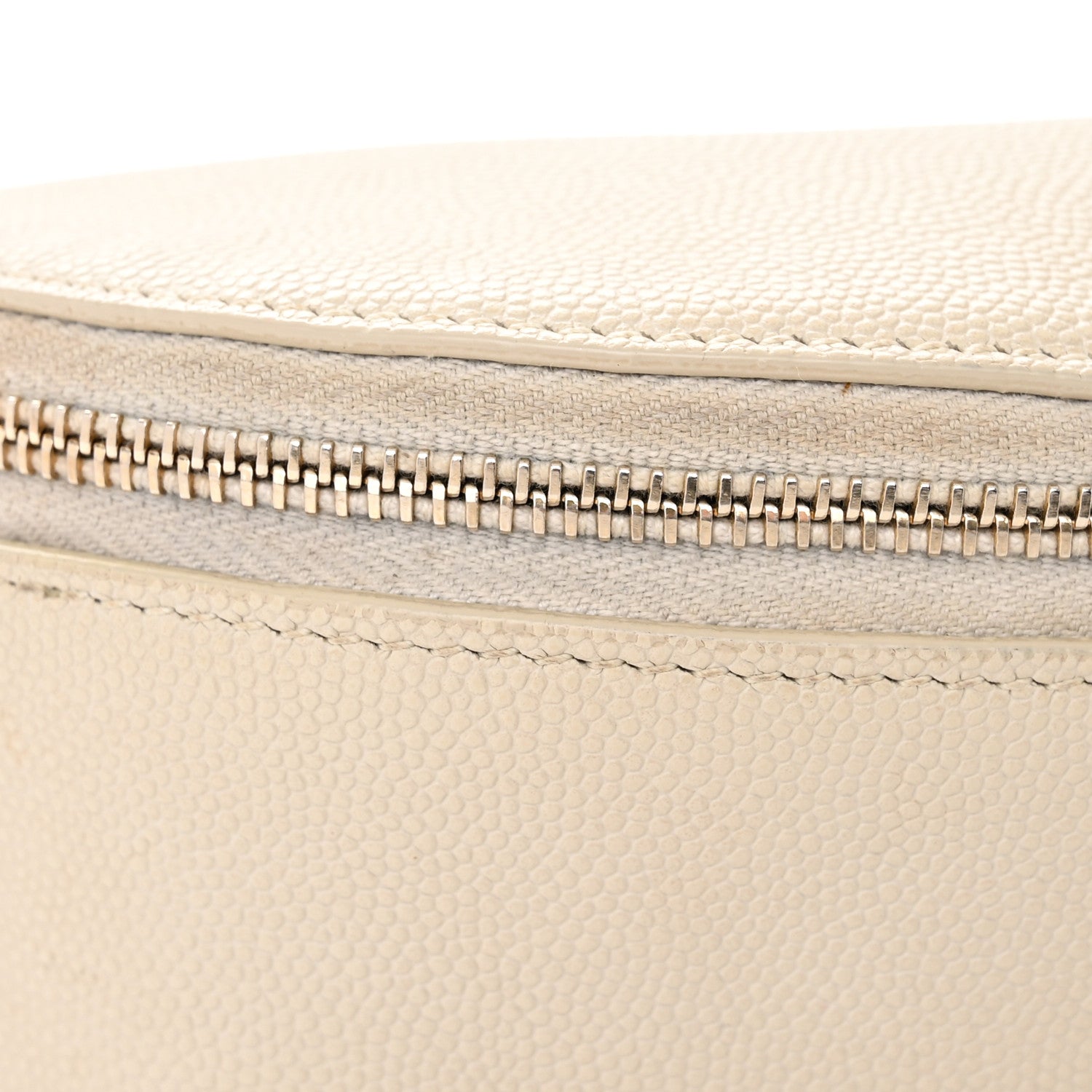 Saint Laurent Grain De Poudre Monogram Belt Bag Blanc Vintage 11 of 12