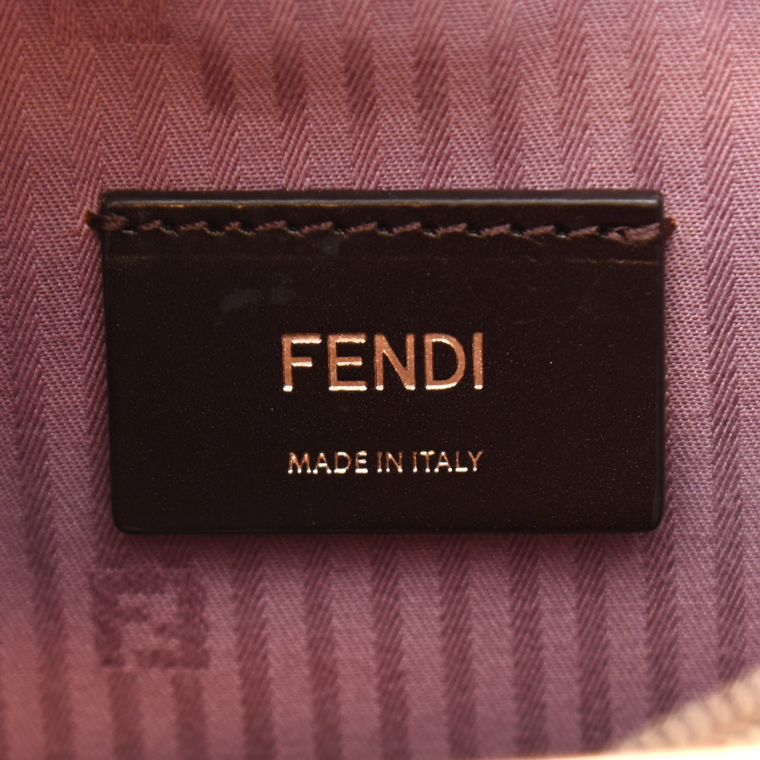 Fendi Vitello Elite Flamingo Petite 2Jours Tote Lilla Glicine 5 of 9