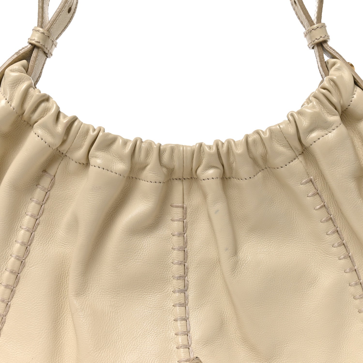 Saint Laurent Calfskin Vincennes Mombasa Hobo White 8 of 10