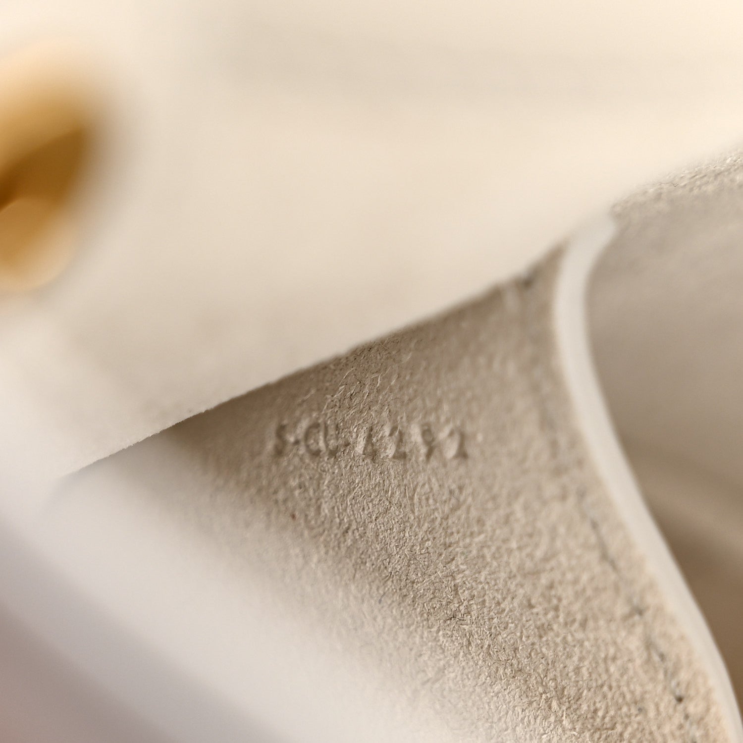 Celine Smooth Calfskin Mini Cuir Triomphe Bucket Bag White 8 of 12