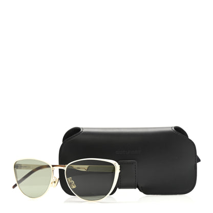 Saint Laurent Metal SL M90 Cat Eye Sunglasses Gold 7 of 7