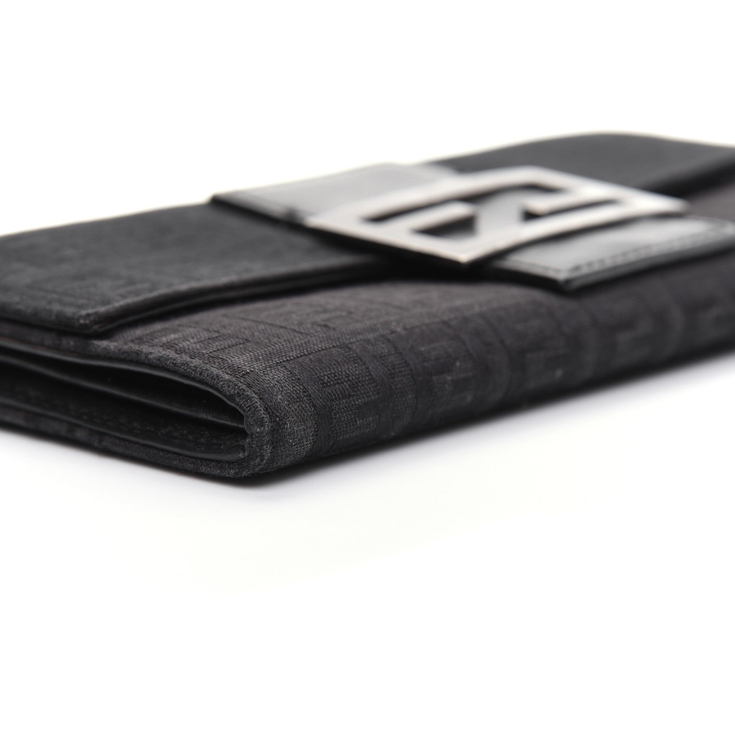 Fendi Zucchino Forever Continental Wallet Black 6 of 18