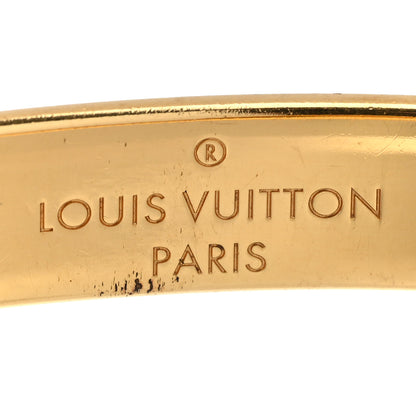 Louis Vuitton Brass Monogram Nanogram Cuff S Gold 4 of 7