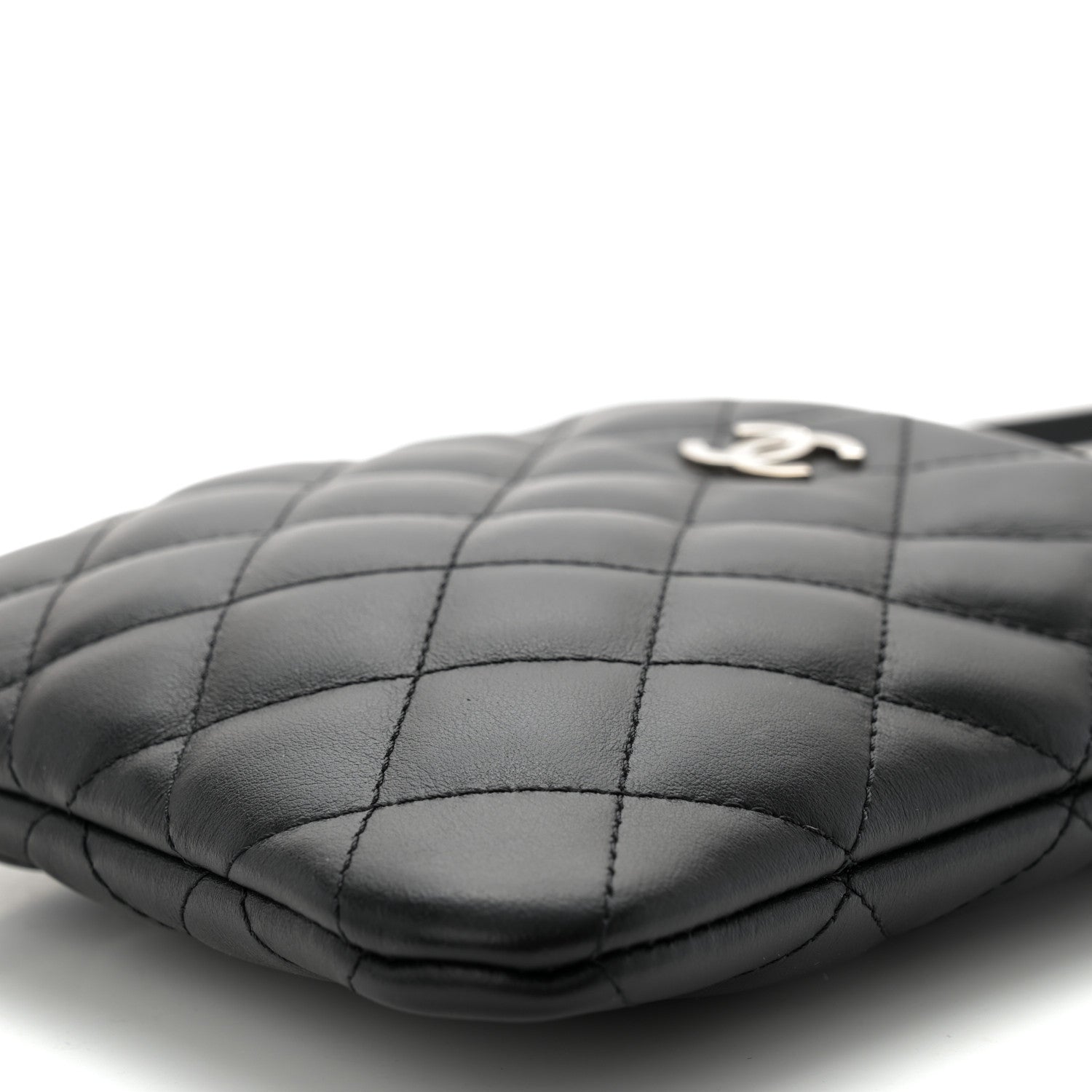 Chanel Lambskin Quilted Crossbody Bag Black 10 of 11