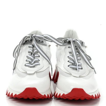 Christian Louboutin Transparent Mesh Patent Calfskin Sharkina Sneakers 38.5 White 2 of 9