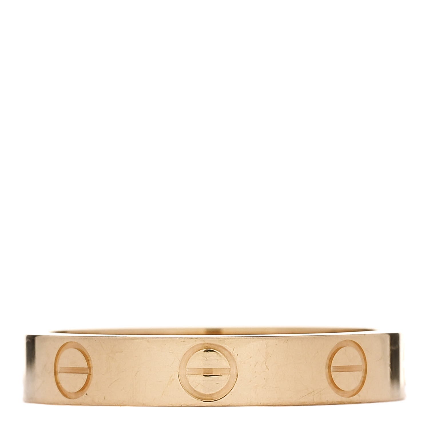 Cartier 18K Yellow Gold 3.5mm LOVE Wedding Band Ring 55 7.25 1 of 4