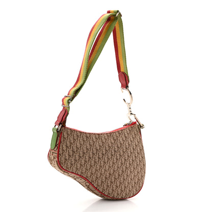 Christian Dior Monogram Rasta Saddle Pochette Beige 3 of 16