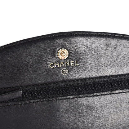 Chanel Caviar Timeless CC Wallet On Chain WOC Black 6 of 9
