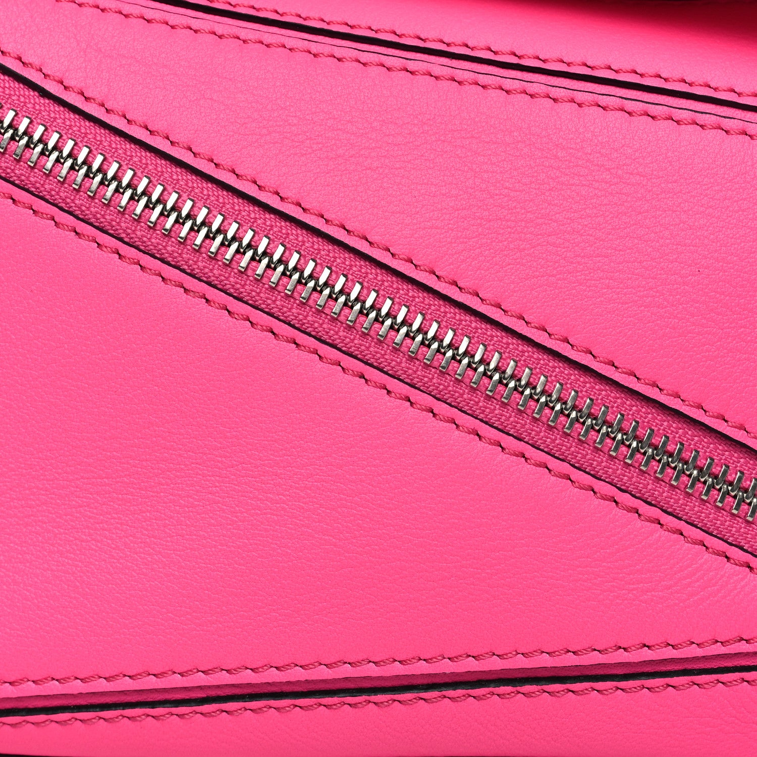 Loewe Calfskin Mini Puzzle Bumbag Neon Pink 9 of 12