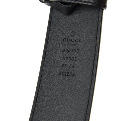 Gucci Calfskin Double G 40mm Belt 85 34 Black 3 of 5