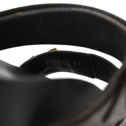 Louis Vuitton Monogram Bom Dia Mule Sandals 39 Black 9 of 10