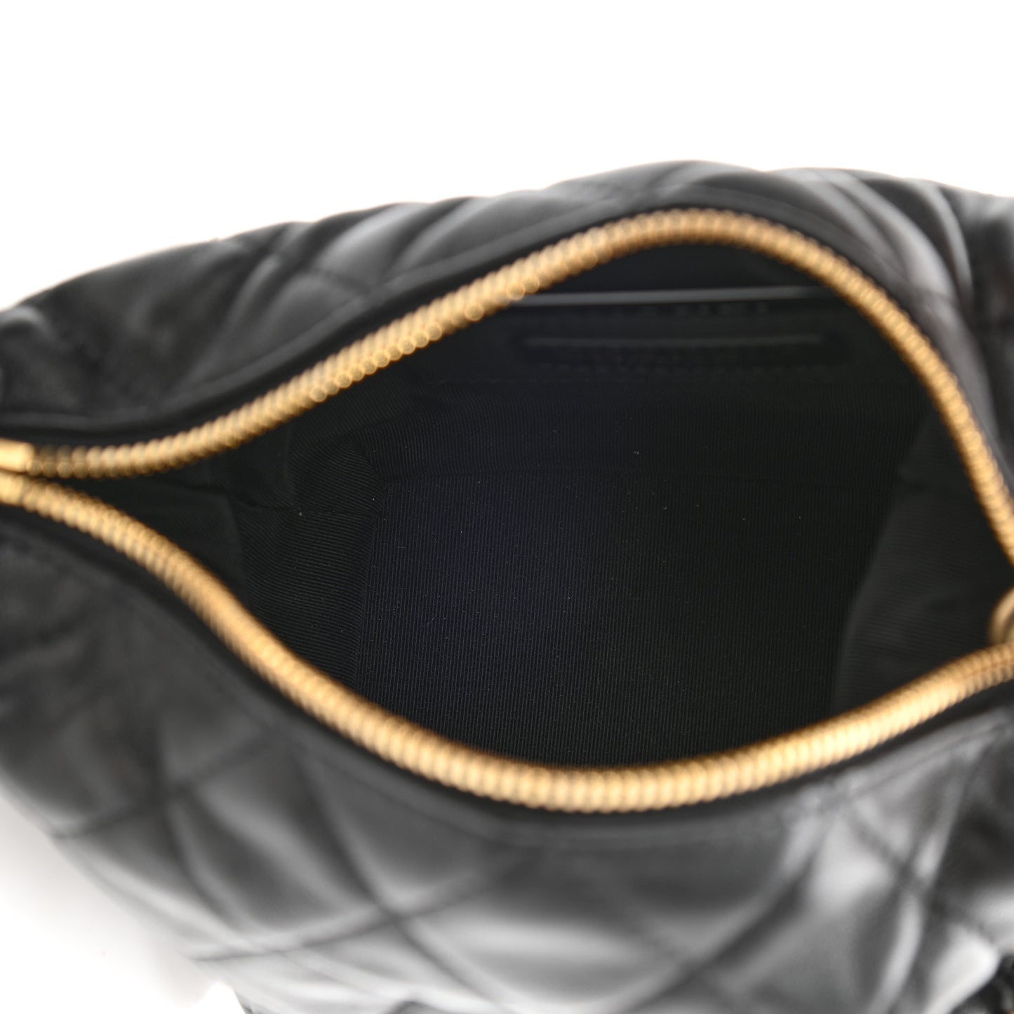Lambskin Quilted Small Perfect Meeting Hobo Black