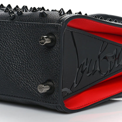 Christian Louboutin Calfskin Spikes Loubinthesky Mini Paloma Black 10 of 10