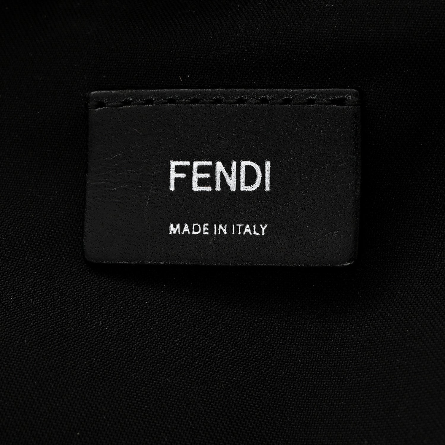 Fendi Nylon Calfskin Shearling Emoticon Backpack Black 6 of 11