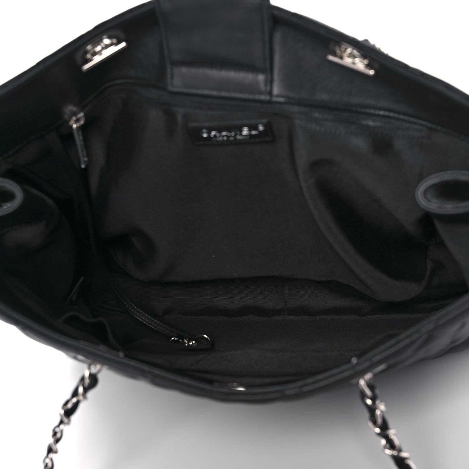 Chanel Calfskin Quilted Large Classic Shopping Tote Black 5 of 14