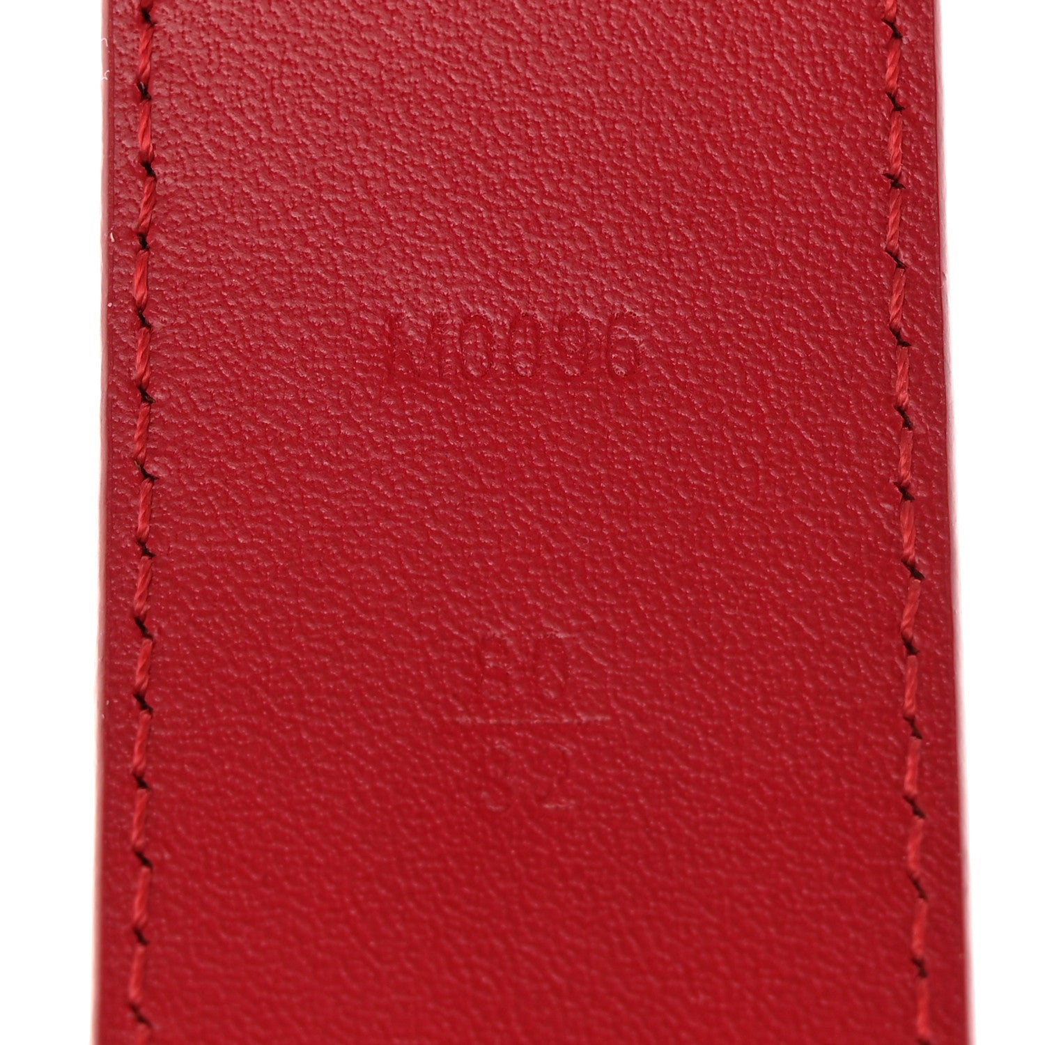 Louis Vuitton Calfskin 35mm LV New Wave Belt 80/32 Red 6 of 10