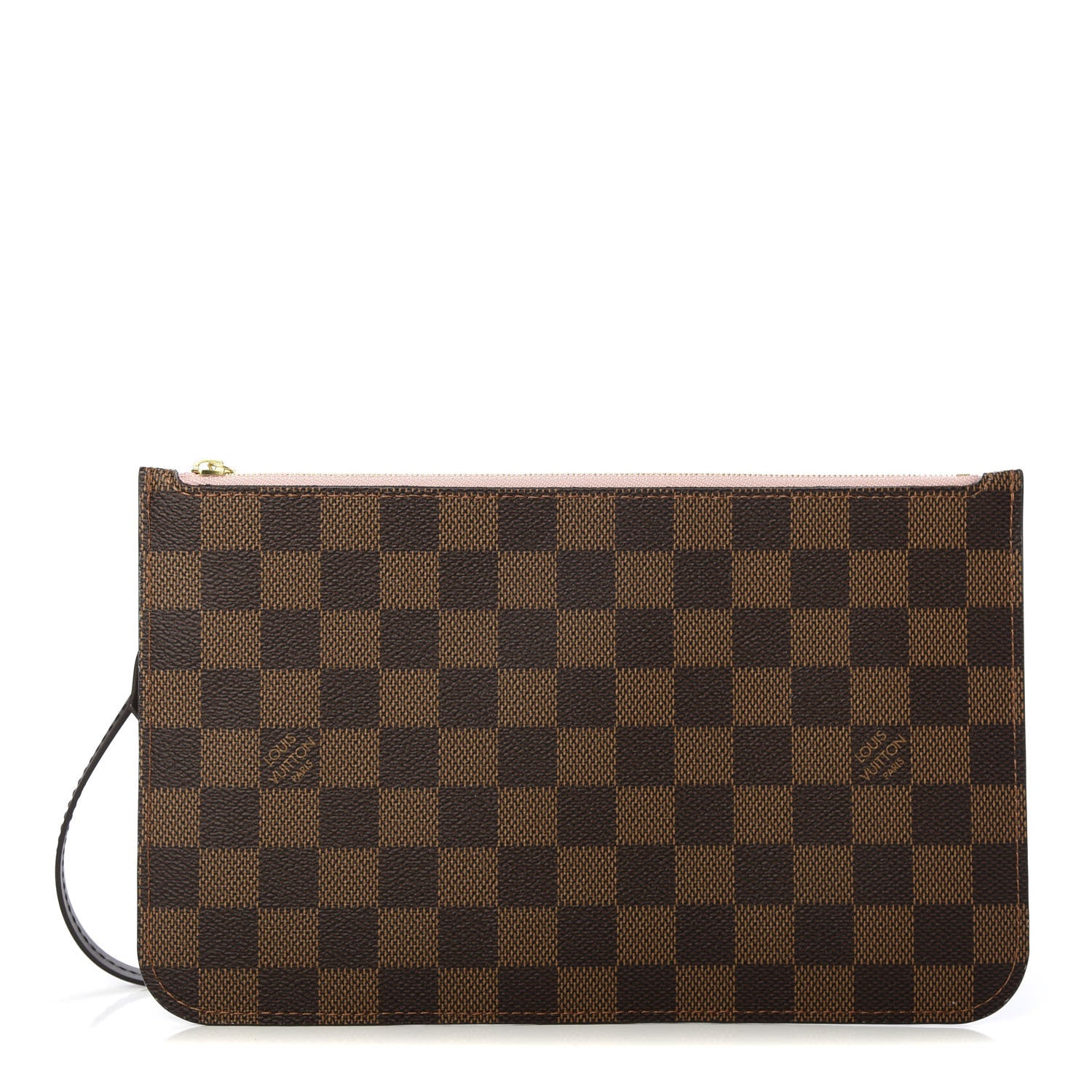 Louis Vuitton Damier Ebene Neverfull MM GM Pochette Rose Ballerine 1 of 7
