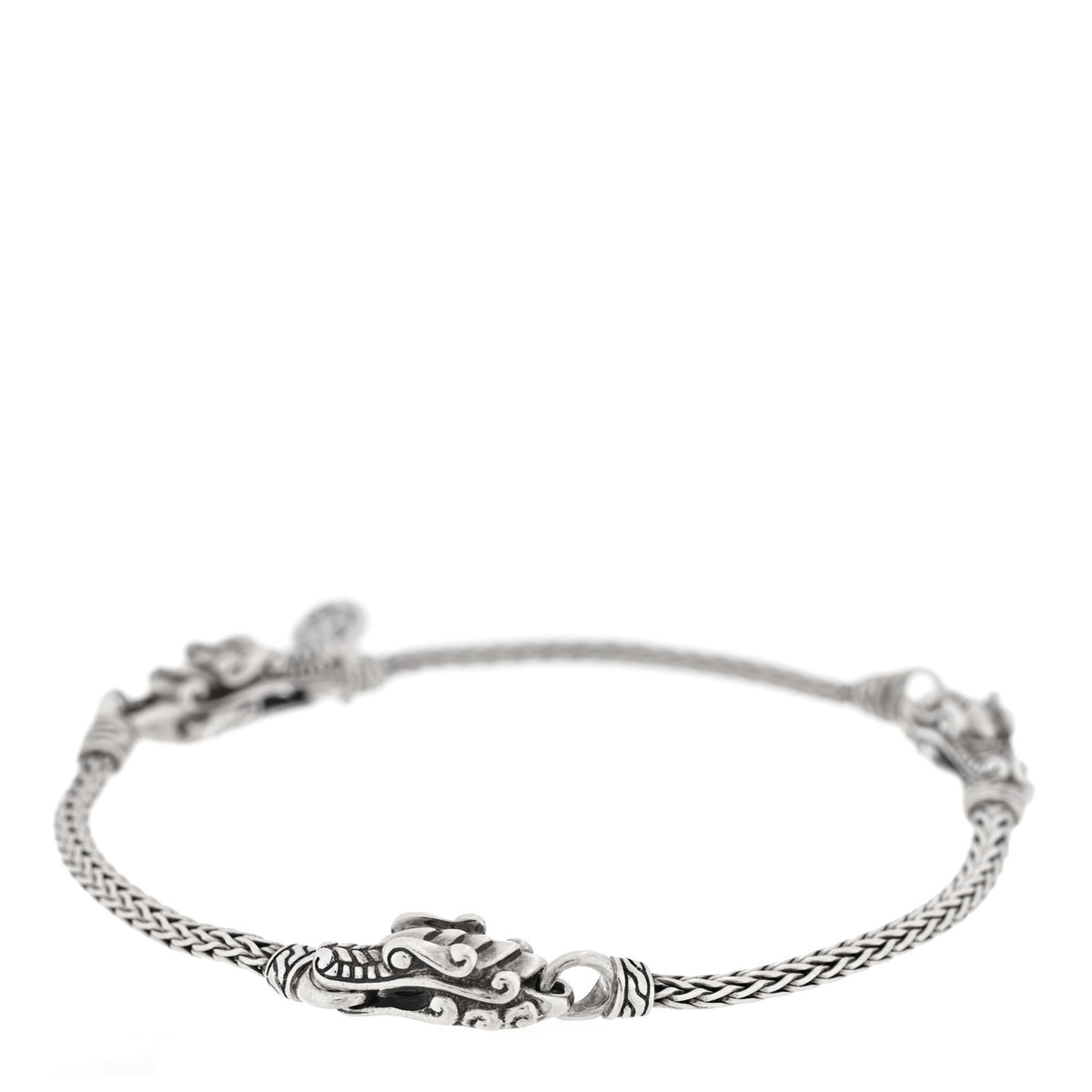 John Hardy Sterling Silver Legends Naga Station Bracelet 1 of 3