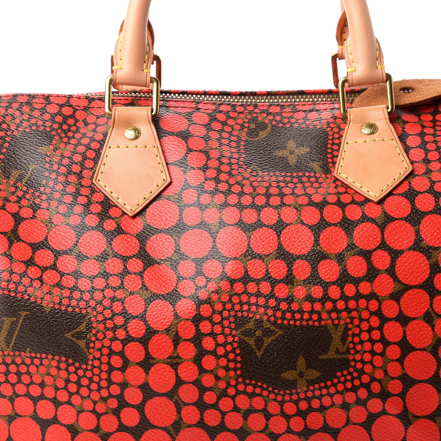 Monogram Kusama Town Speedy 30 Red