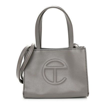 Telfar Vegan Leather Small Shopping Bag Grey 1 of 10