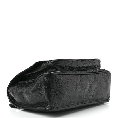 Saint Laurent Crinkled Calfskin Matelasse Monogram Medium Niki Chain Satchel Black 4 of 14
