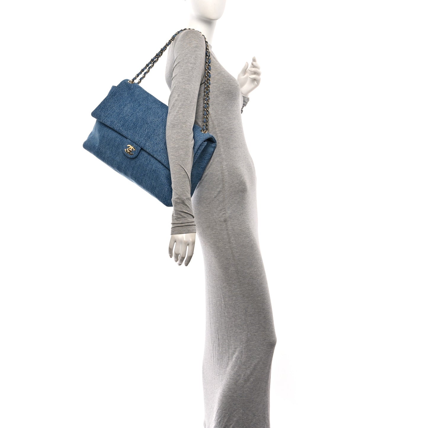 Denim Souplissimo Maxi Flap Blue